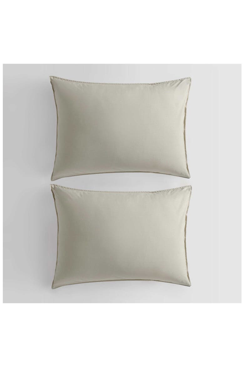 Washed Percale Duvet Cover & Sham Set, Alternate, color, ABSINTHE GREEN