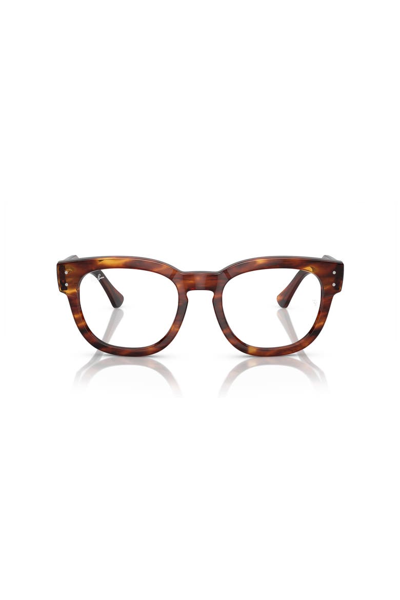 50mm Square optical glasses, Alternate, color, Brown
