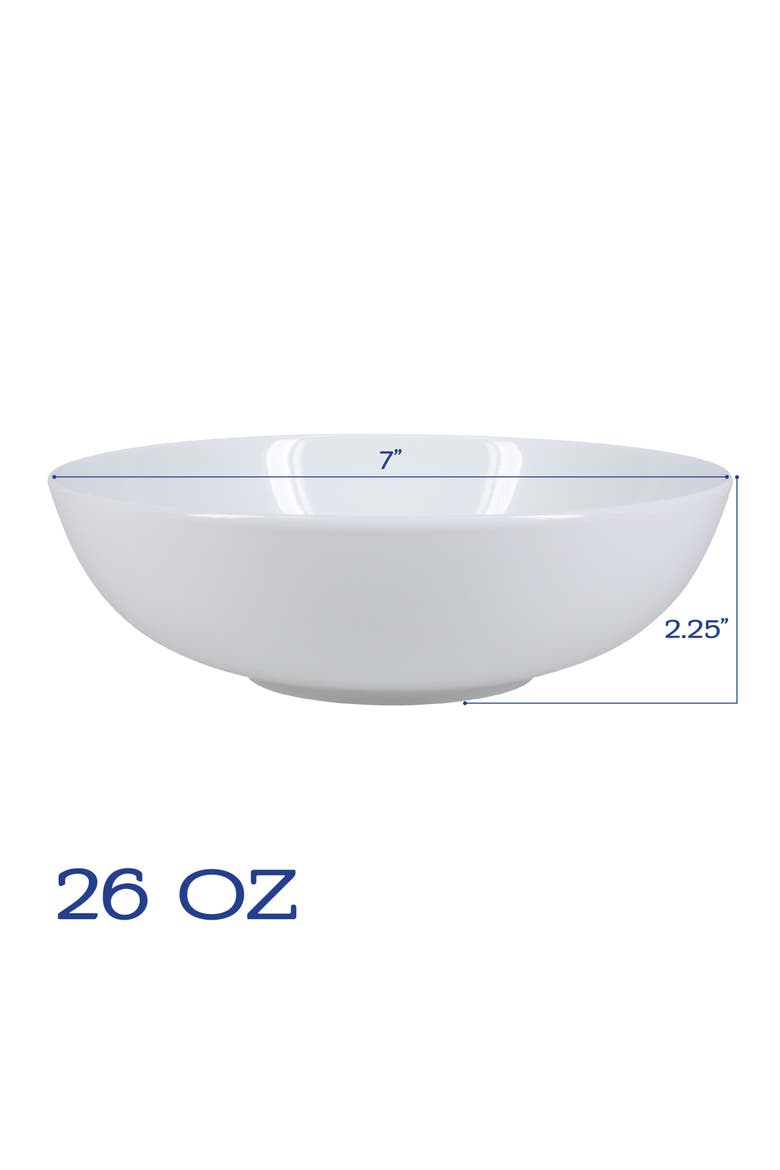 12-Piece Coupe Bowl Set, Alternate, color, WHITE