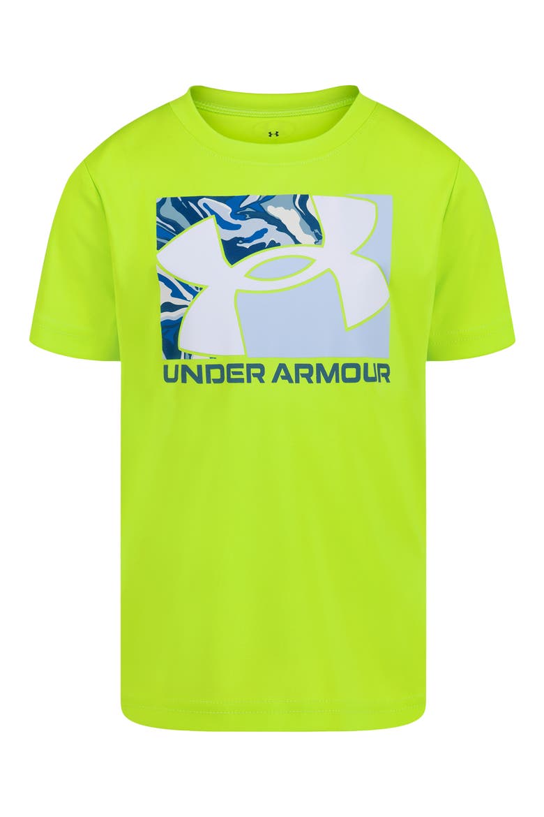 Kids' UA Tech™ Performance Graphic T-Shirt, Main, color, GREEN CITRINE