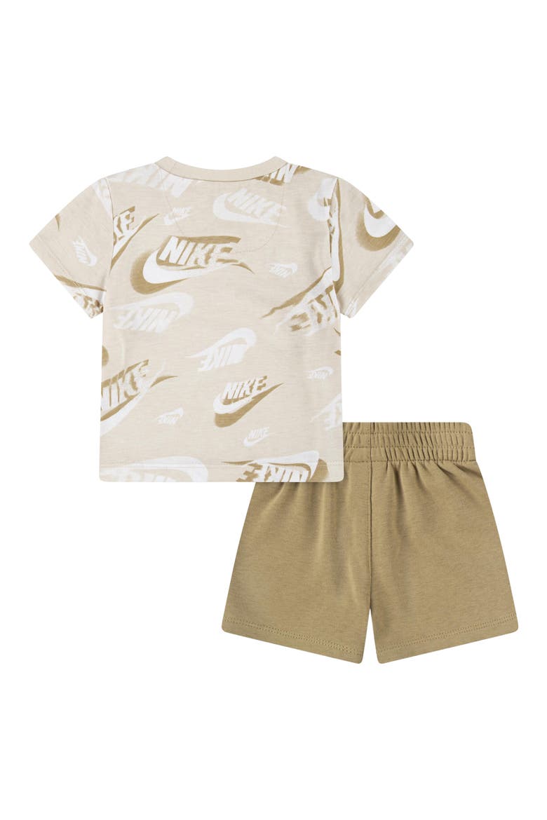 Futura Jersey Graphic T-Shirt & French Terry Shorts Set, Alternate, color, PARACHUTE BEIGE