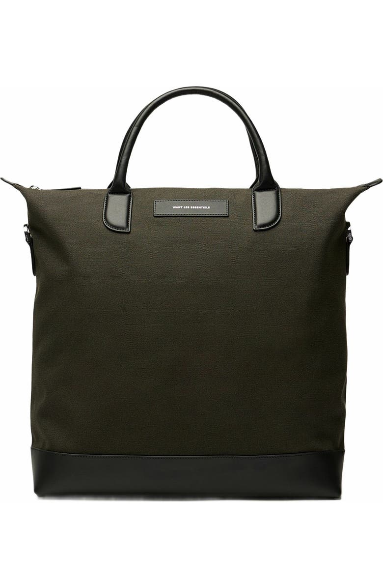 Want Les Essentiels O'Hare Organic Cotton Canvas Tote, Main, color, Green