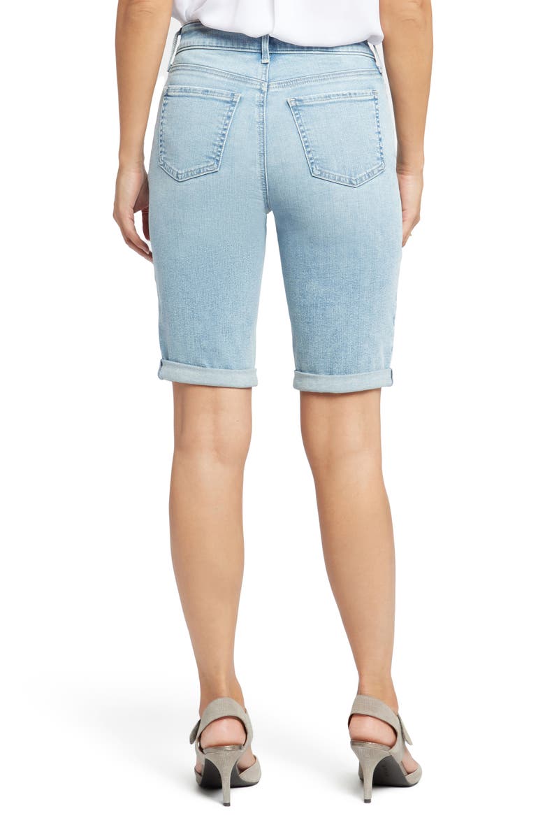 Briella Roll Cuff Denim Bermuda Shorts, Alternate, color, PROMISE