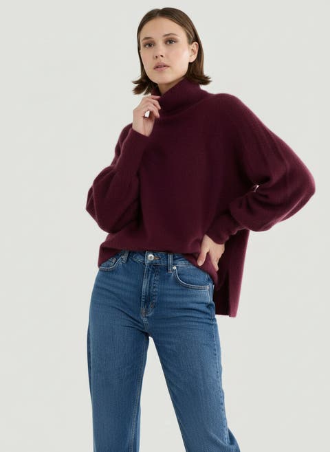 Ultra Soft Knit Long Sleeve Turtleneck Sweater