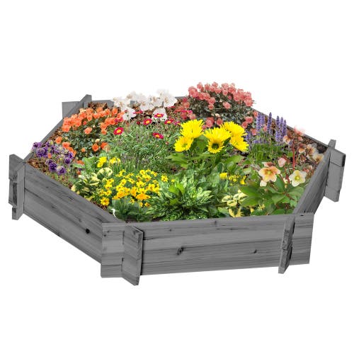 Outsunny Raised Garden Bed in Gray at Nordstrom
