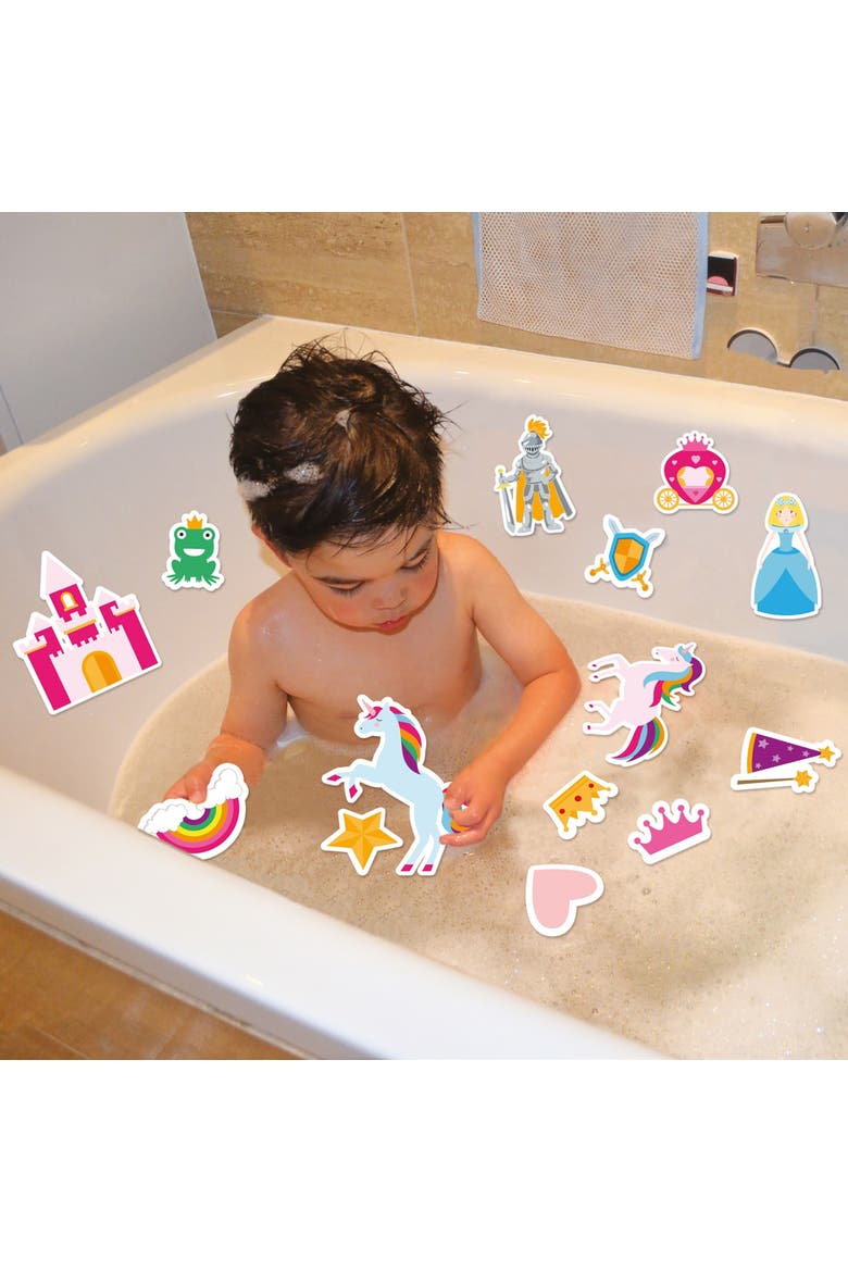 Bath Time Stickers, Unicorns, 18 Foam Pieces, Kids 3+, Alternate, color, Multicolored