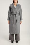 1982 Pure Cashmere Wrap Belted Midi Coat