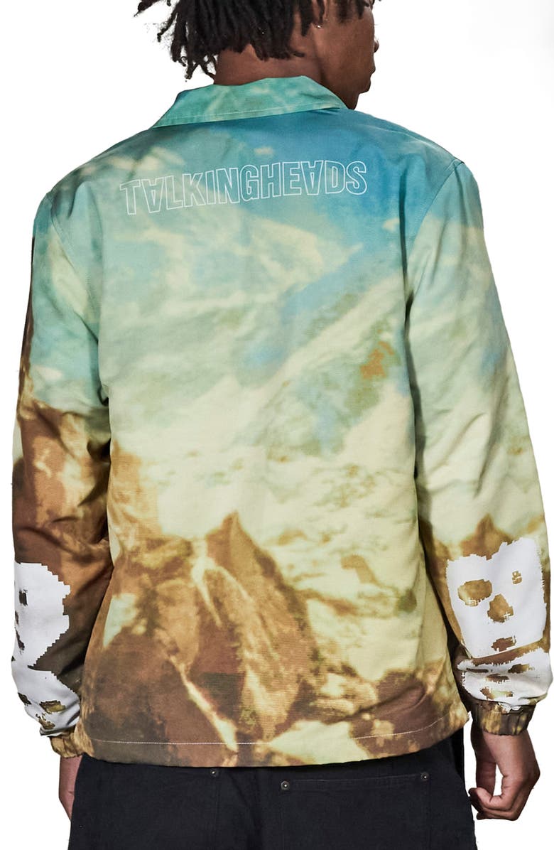 PLEASURES Remain Satin Coach Jacket, Alternate, color, Black
