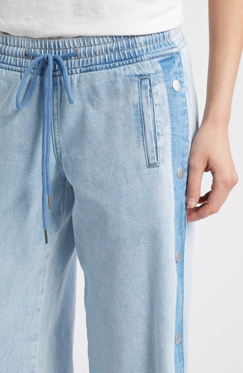 PTCL Side Snaps Wide Leg Jeans, Alternate, color, Indigo