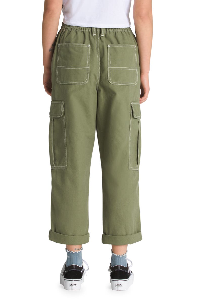 Vans Sidewalk Wide Leg Crop Cargo Pants, Alternate, color,