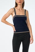 Trina Turk Casady Square Neck Knit Cami