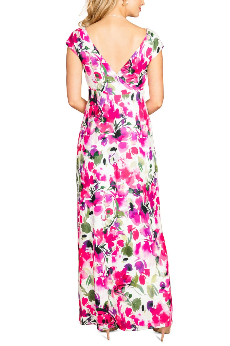 Alana Maternity Maxi Dress, Alternate, color, FUCHSIA FLORALS