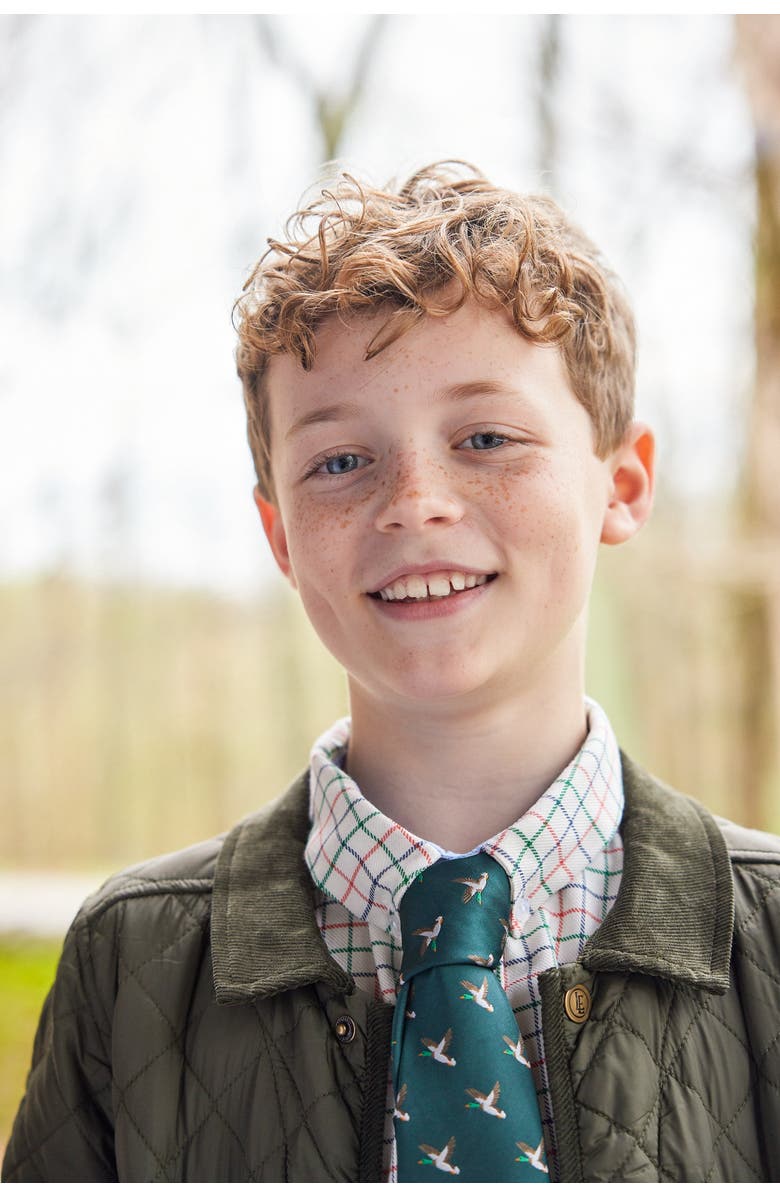 Little English Kids' Neck Tie, Alternate, color, Mallard