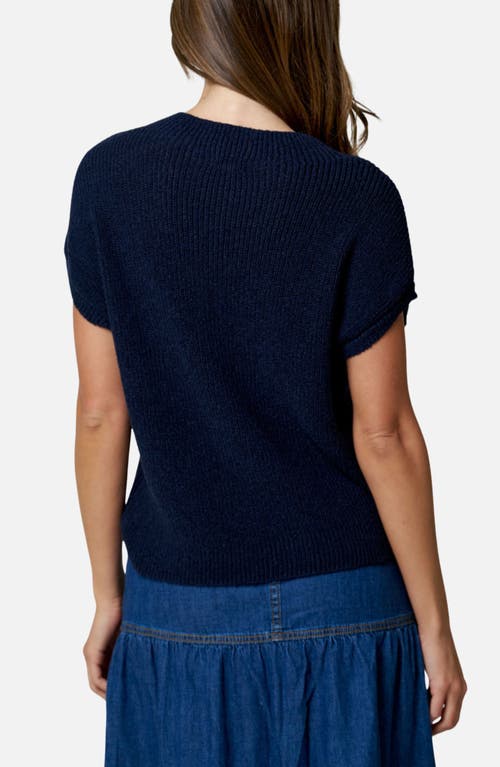 Blu Pepper Short Sleeve Sweater In Multi