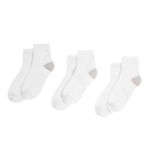 Kids Quarter Sock 3-Pack