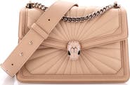 Pre-Owned Bvlgari Serpenti Diamond Blast Shoulder Bag Quilted Leather Small