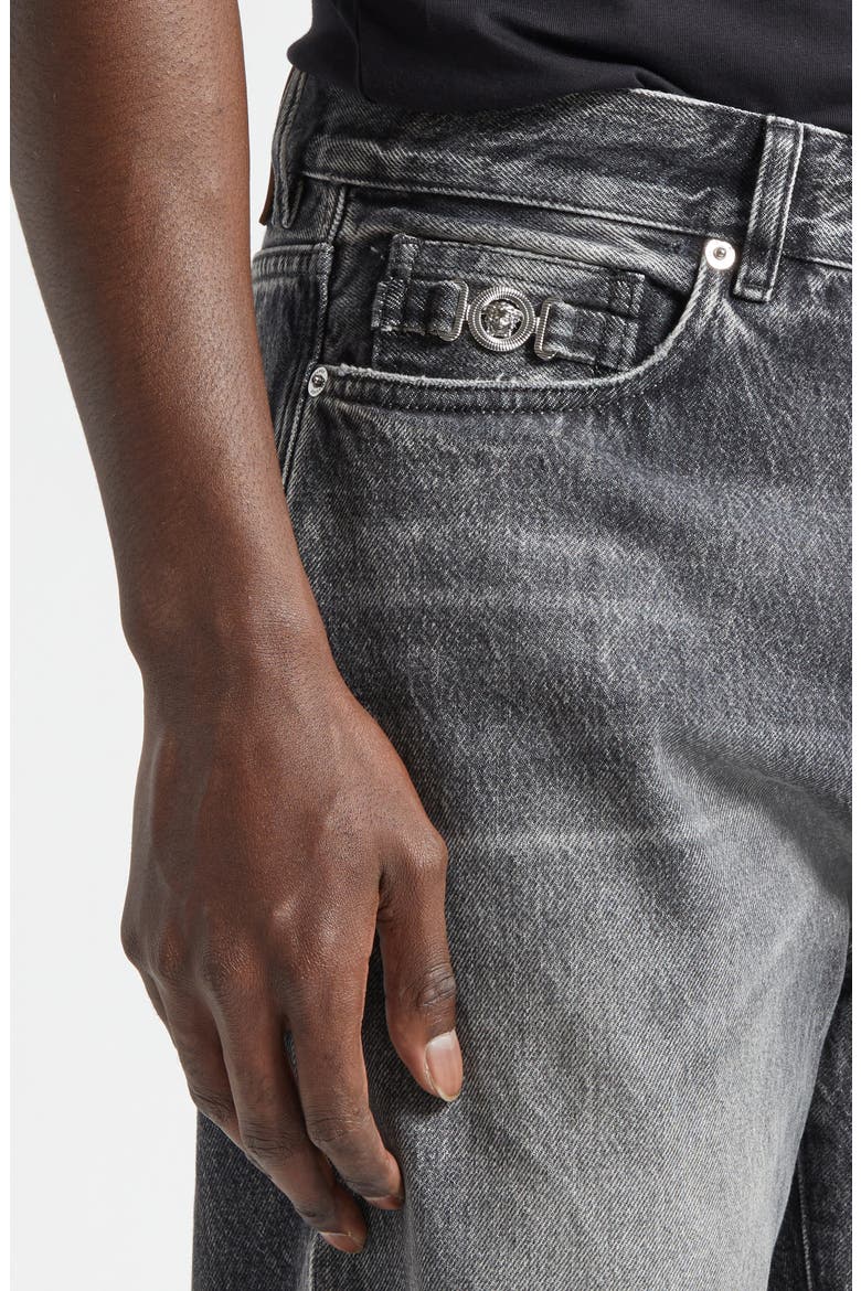 Loose Fit Stonewash Denim Jeans, Alternate, color, MEDIUM GREY