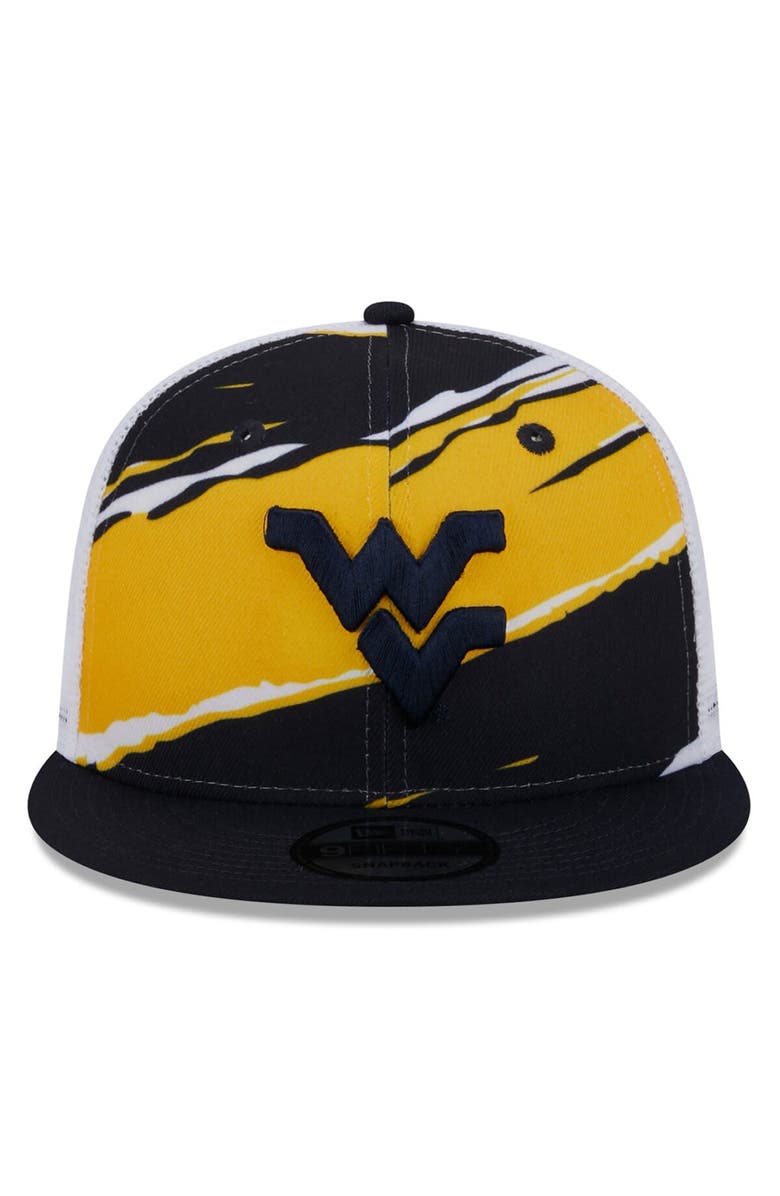 New Era Men's New Era Navy West Virginia Mountaineers Tear Trucker 9FIFTY Snapback Hat, Alternate, color, Navy