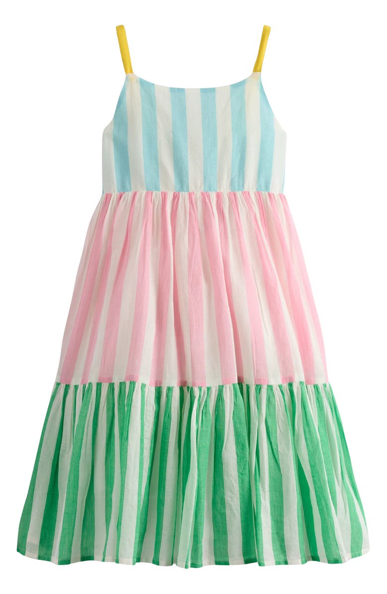 Mini Boden Kids' Aurelia Tiered Cotton Sundress, Main, color, 