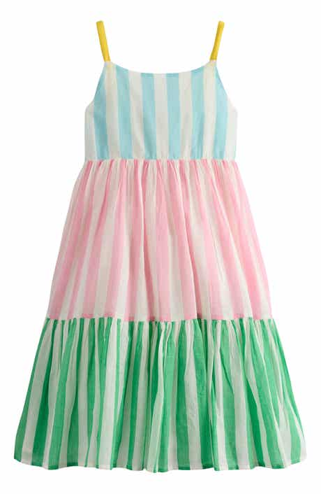 Mini Boden Kids' Aurelia Tiered Cotton Sundress