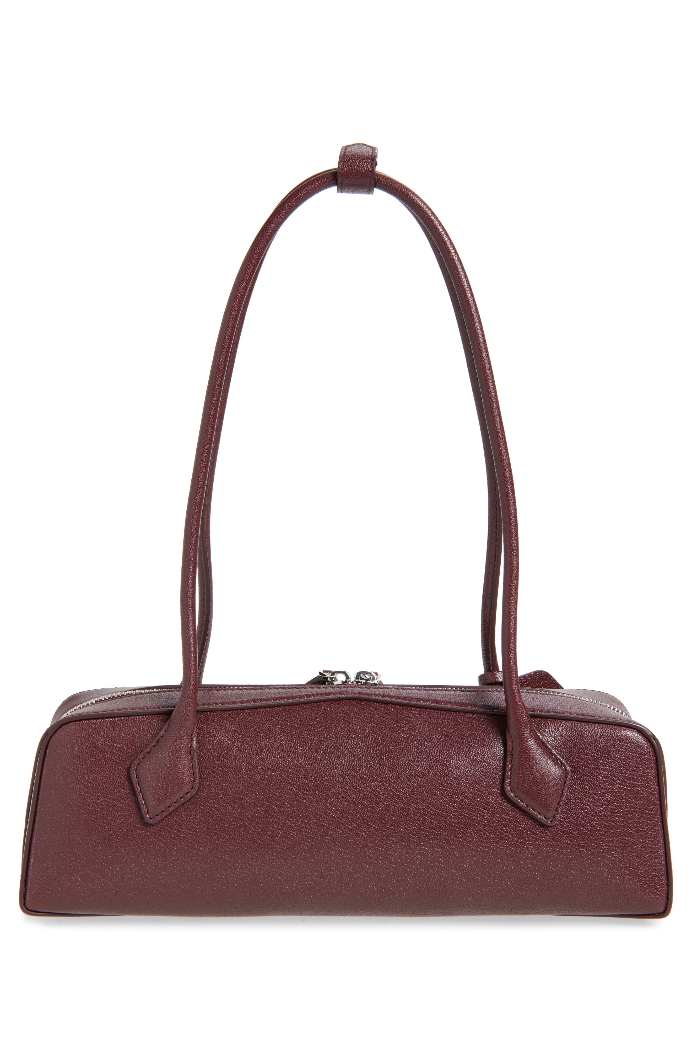 Alaïa Le Teckel Medium Shoulder Bag, Alternate, color, Rouge Grenat