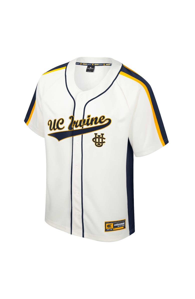 COLOSSEUM Men's Colosseum Cream UC Irvine Anteaters Ruth Button-Up Baseball Jersey, Alternate, color, 