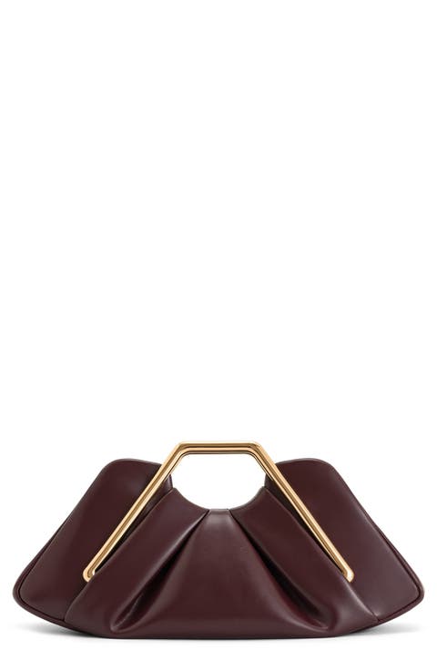 Lila Metal Frame Clutch Bag