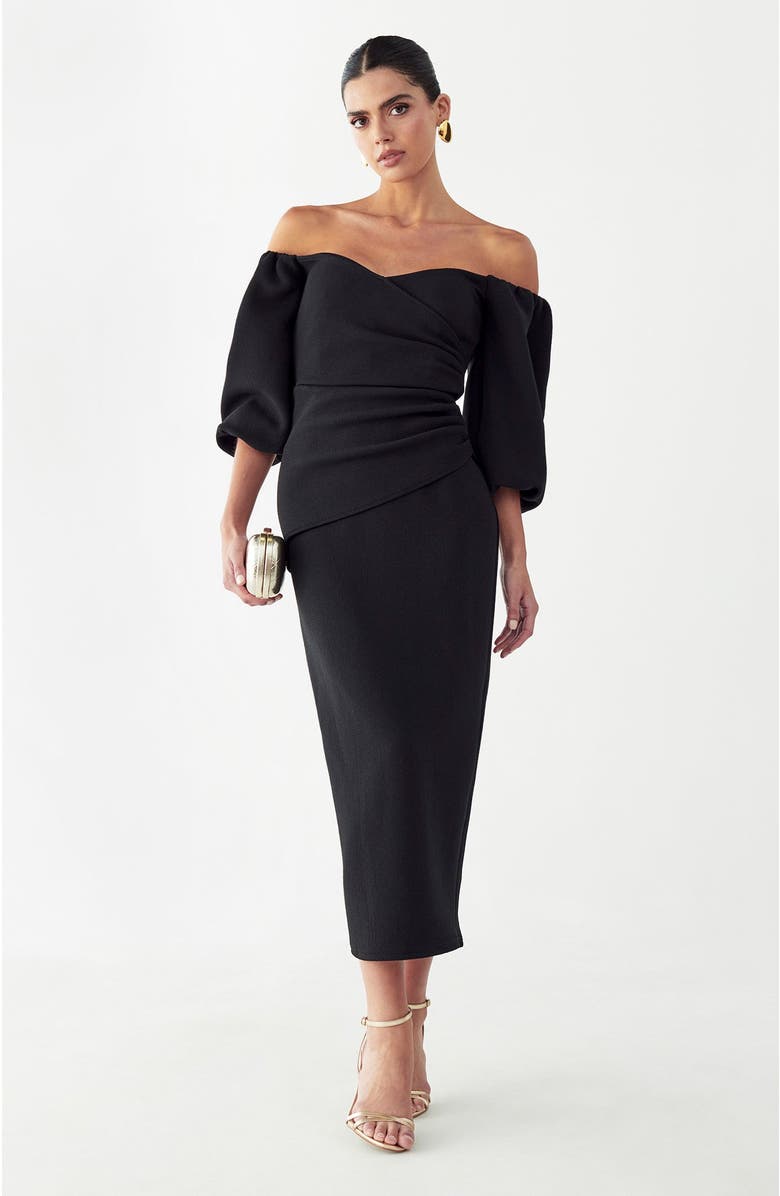 BWLDR Jessamy Dress, Alternate, color, Black