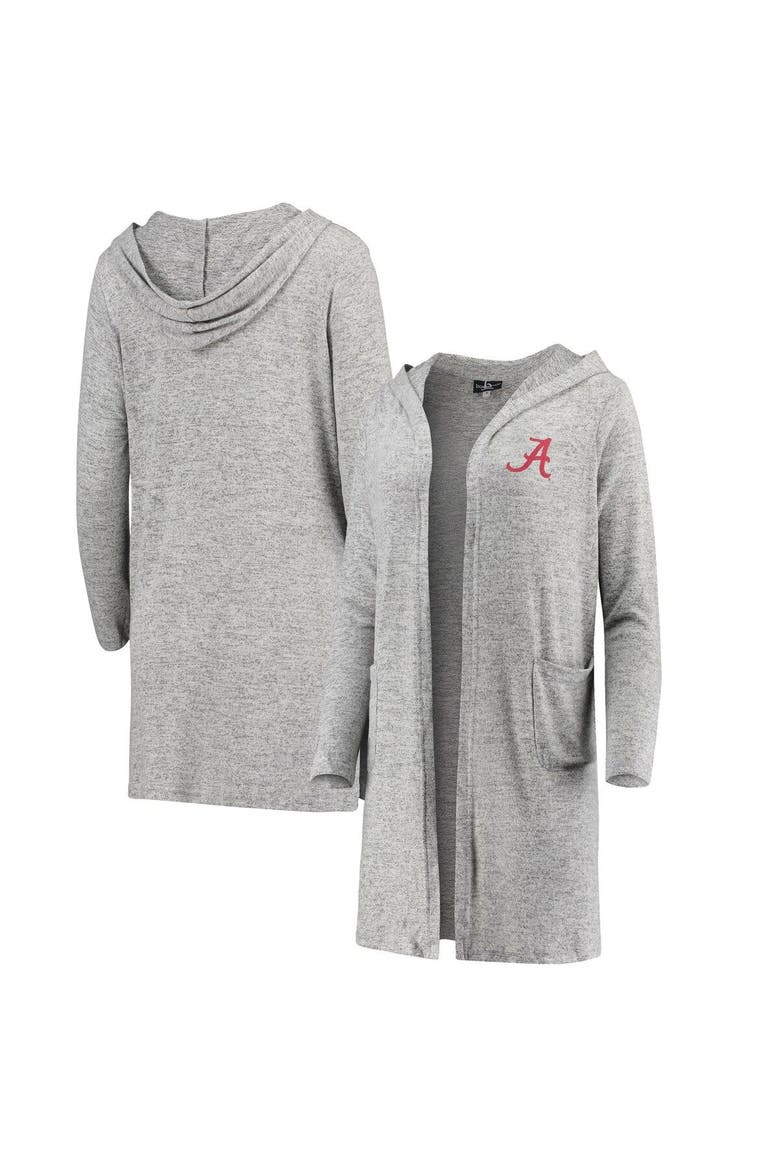 Women's Heathered Gray Alabama Crimson Tide Cuddle Soft Duster Cardigan, Main, color, Heather Gray