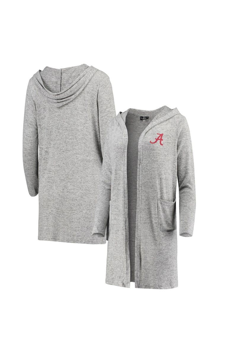 BOXERCRAFT Women's Heathered Gray Alabama Crimson Tide Cuddle Soft Duster Cardigan, Main, color, Heather Gray