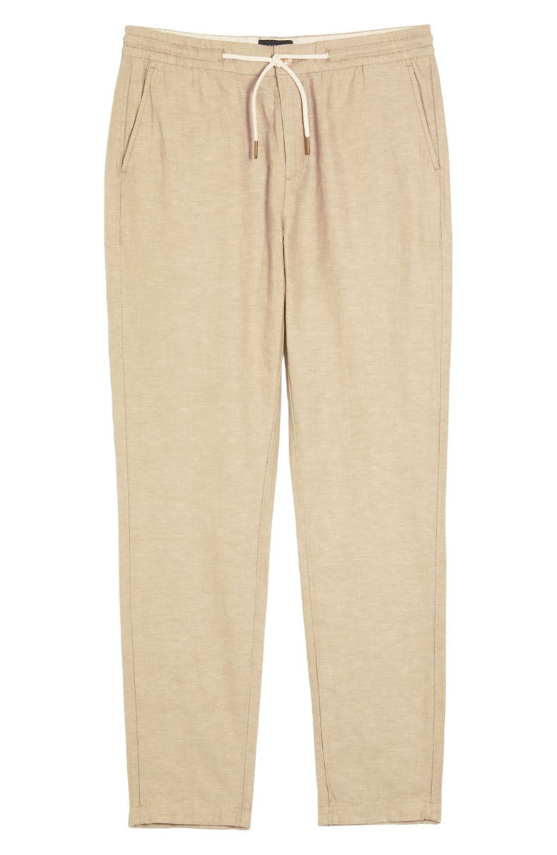 Scotch & Soda Organic Cotton & Linen Drawstring Pants, Main, color, 