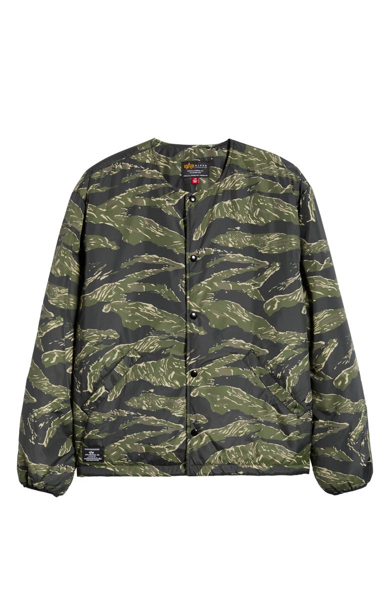 Alpha Industries Reed Relaxed Fit Liner Jacket, Alternate, color, Tiger Camo