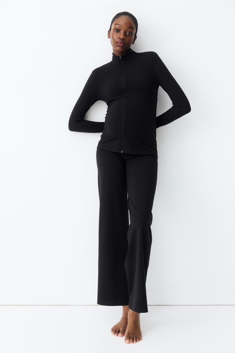Mama Zip-through Sports Jacket, Alternate, color, Black