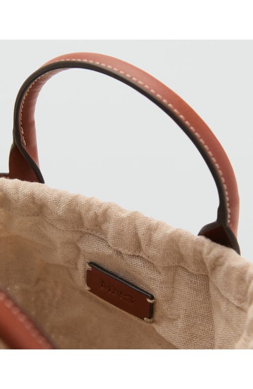 Mango Small Raffia Bucket Bag