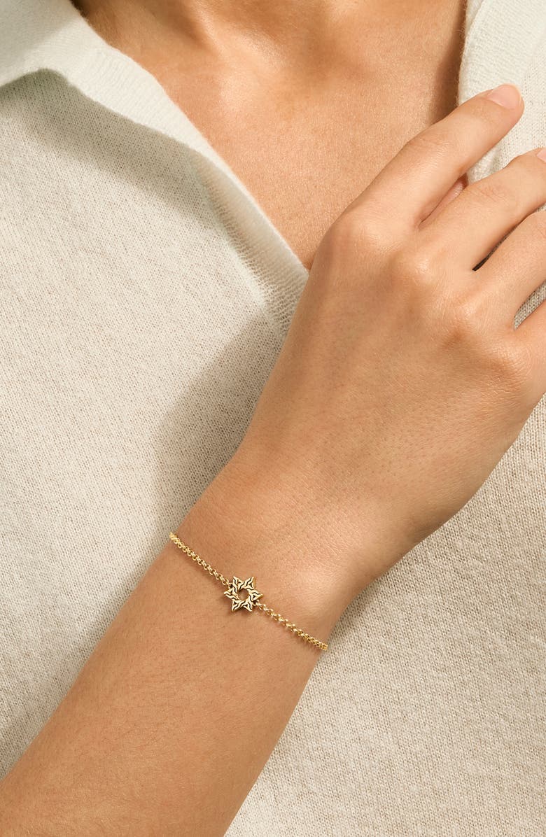 John Hardy JH Essentials Star of David Bracelet, Alternate, color, Gold