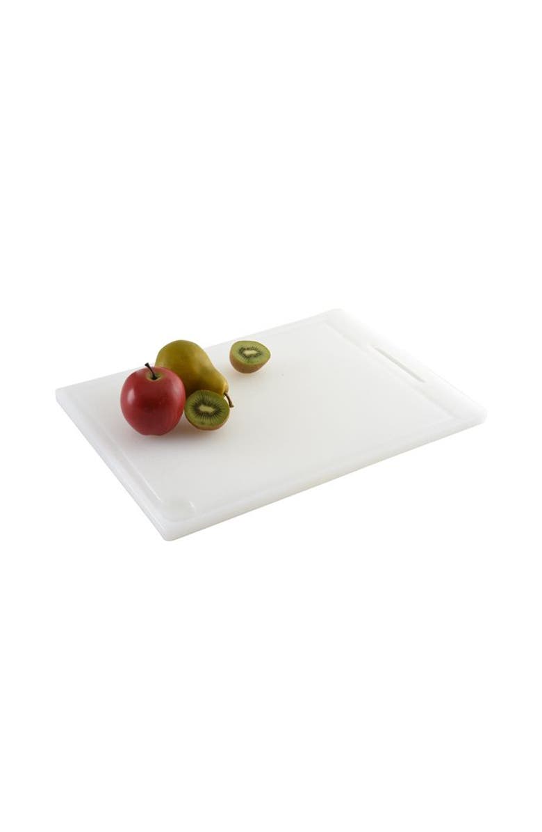 Norpro Professional 12-Inch x 18-Inch Cutting Board with Juice Groove, White, Alternate, color, White