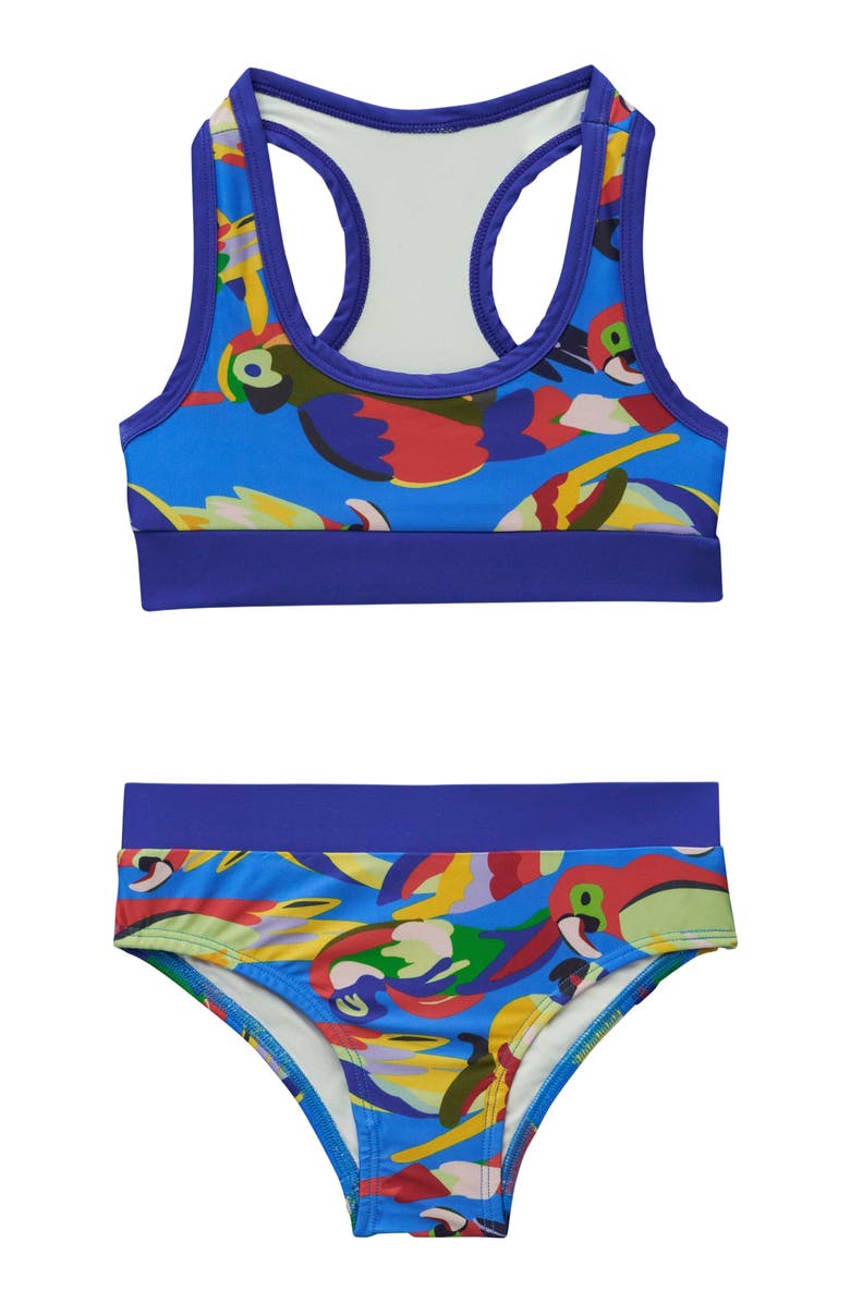 Roarsome Parrot Bikini, Main, color, Bright Blue
