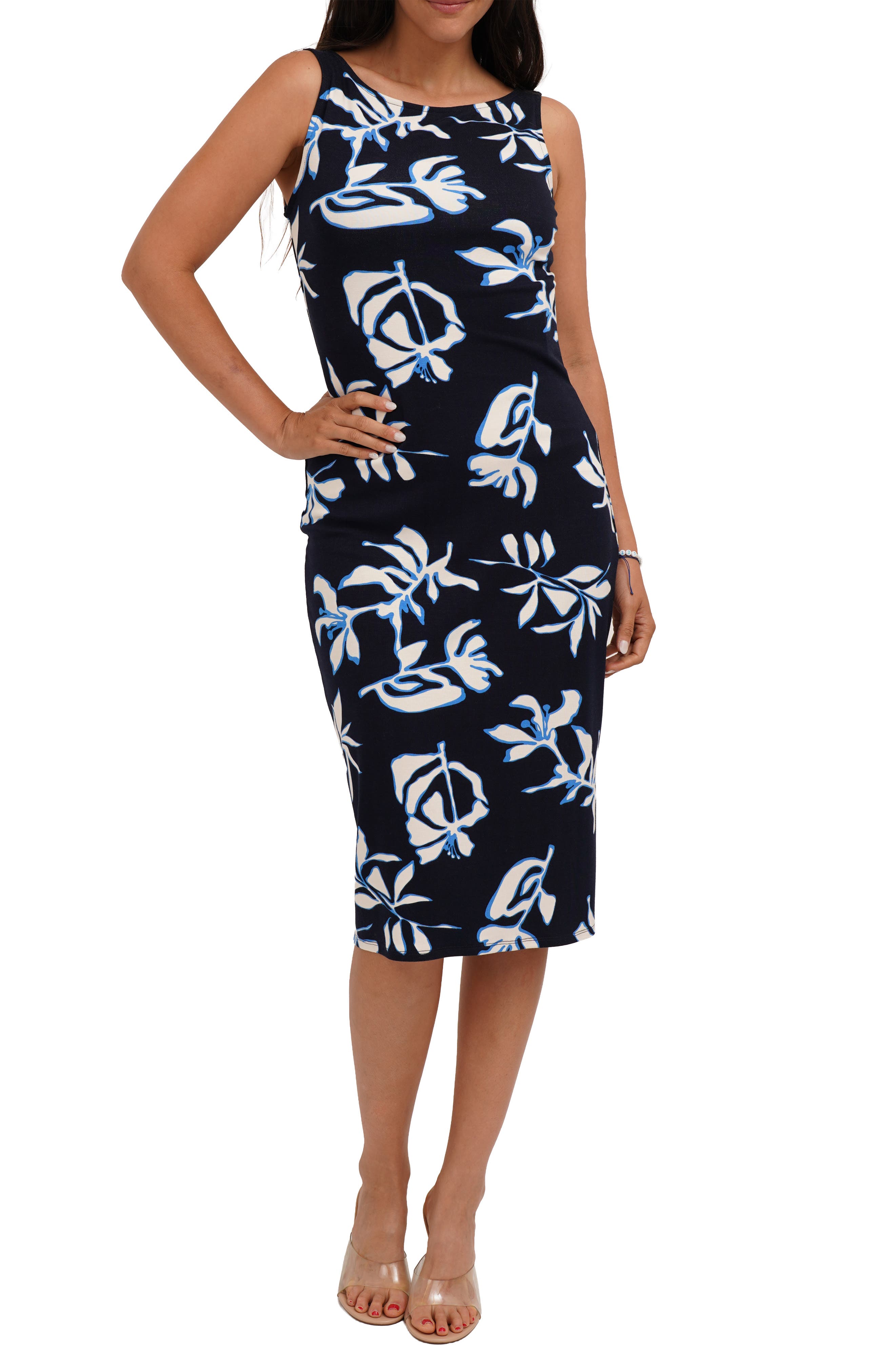 Sleeveless Ribbed Body-Con Dress