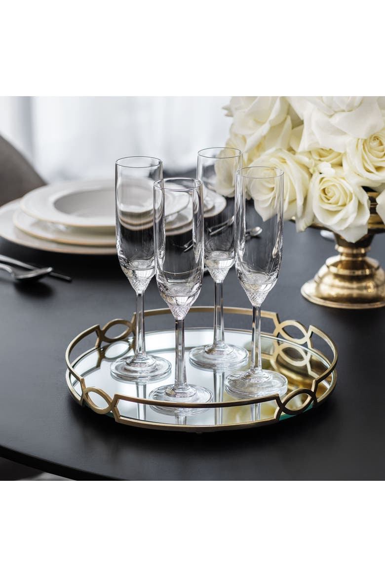 Octavie Champagne Flute, Alternate, color, clear