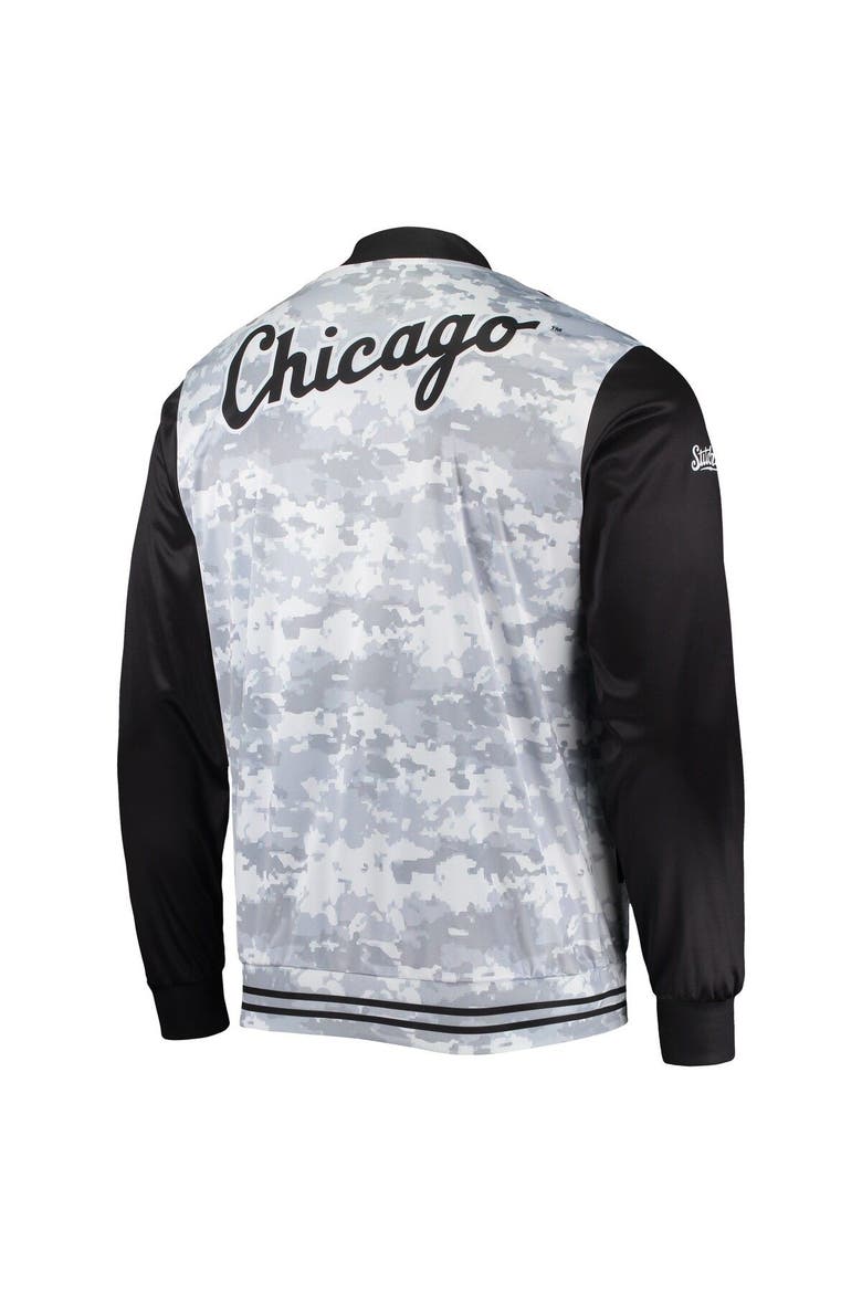 Men's Stitches Black Chicago White Sox Camo Full-Zip Jacket, Alternate, color, Black