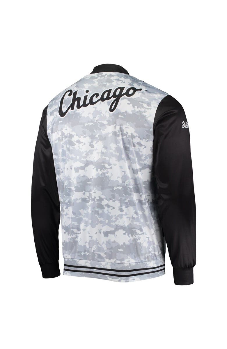 STITCHES Men's Stitches Black Chicago White Sox Camo Full-Zip Jacket, Alternate, color, Black