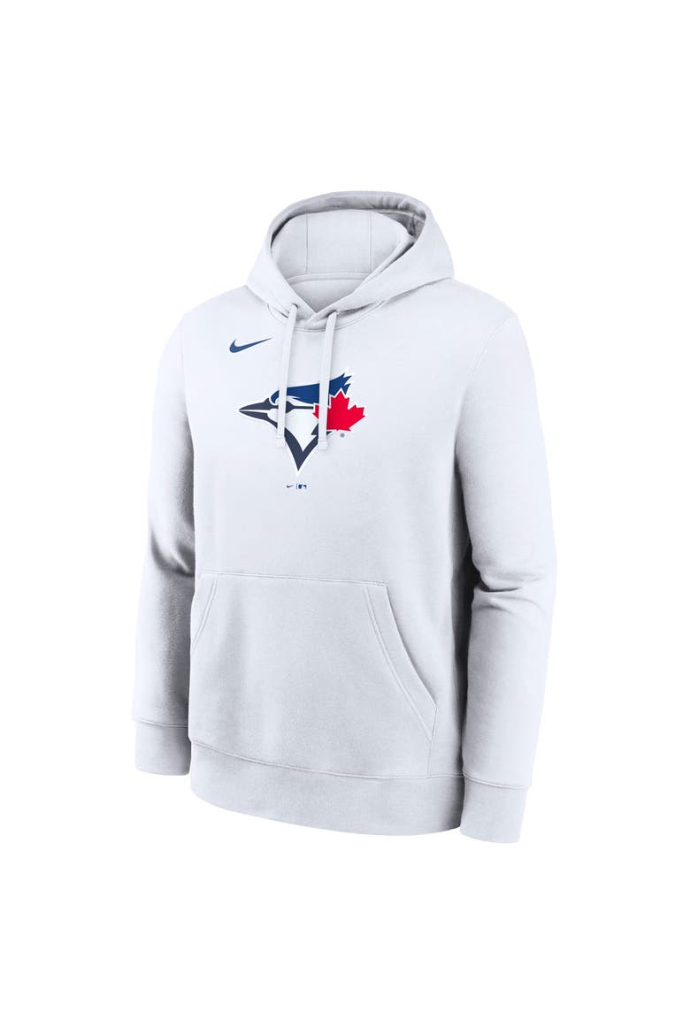 Men's Nike White Toronto Blue Jays Logo Club Hoodie, Alternate, color, White