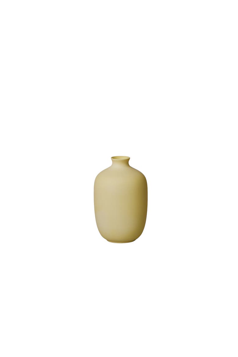 Matte Porcelain Mini Plum Vase, Main, color, Butter