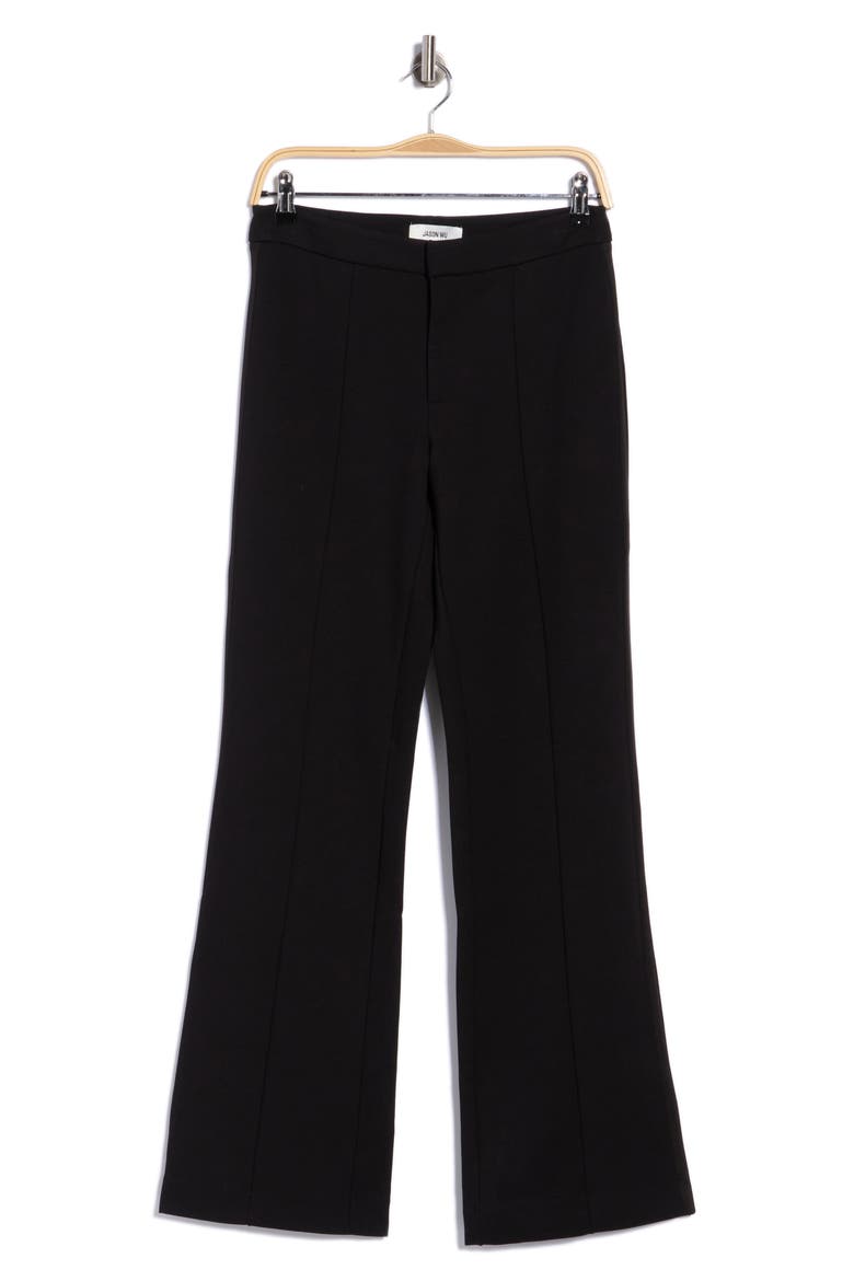 Flare Leg Side Panel Pants, Main, color, BLACK