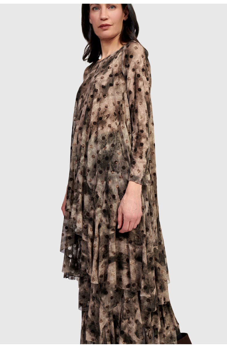 Alembika Frond Mesh Tunic, Alternate, color, Aquarelle