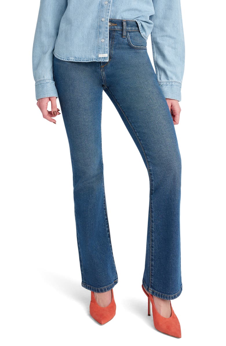 Favorite Daughter The Morgan Shortie High Waist Bootcut Jeans, Main, color, 