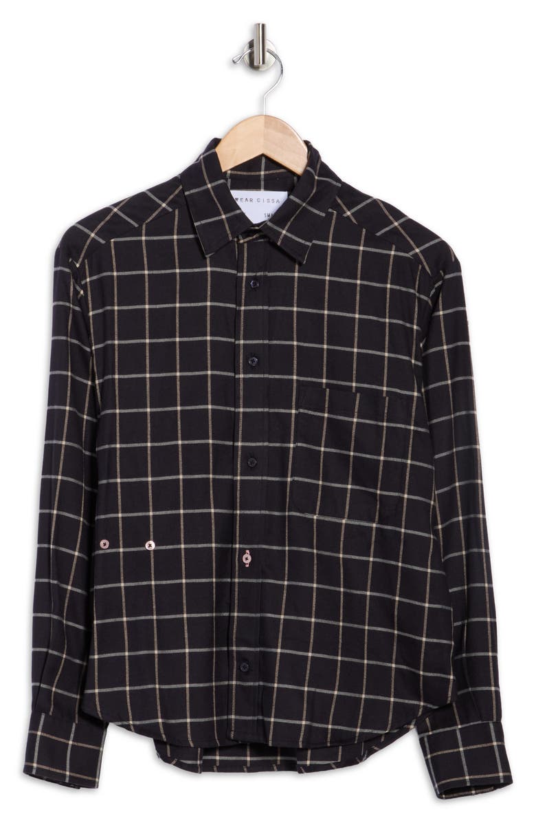 CISSA The Daily Organic Cotton Blend Button-Up Shirt, Alternate, color, Wasdale Plaid