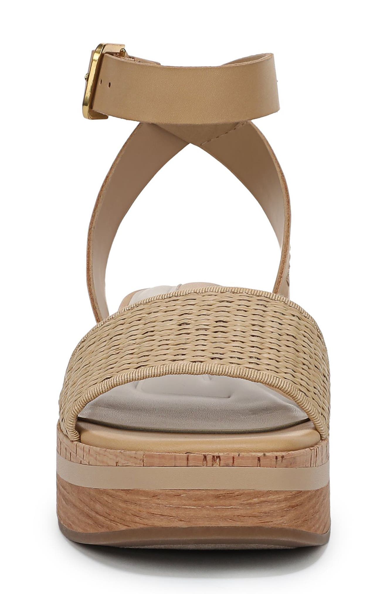 Hava Platform Sandal, Alternate, color, STRAW