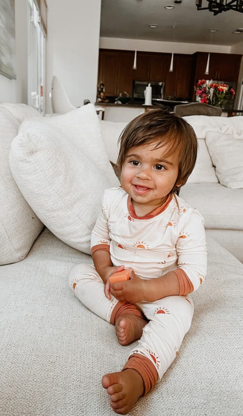 Everly Grey Emerson Fitted Long Sleeve 2-piece Pajamas In Multi