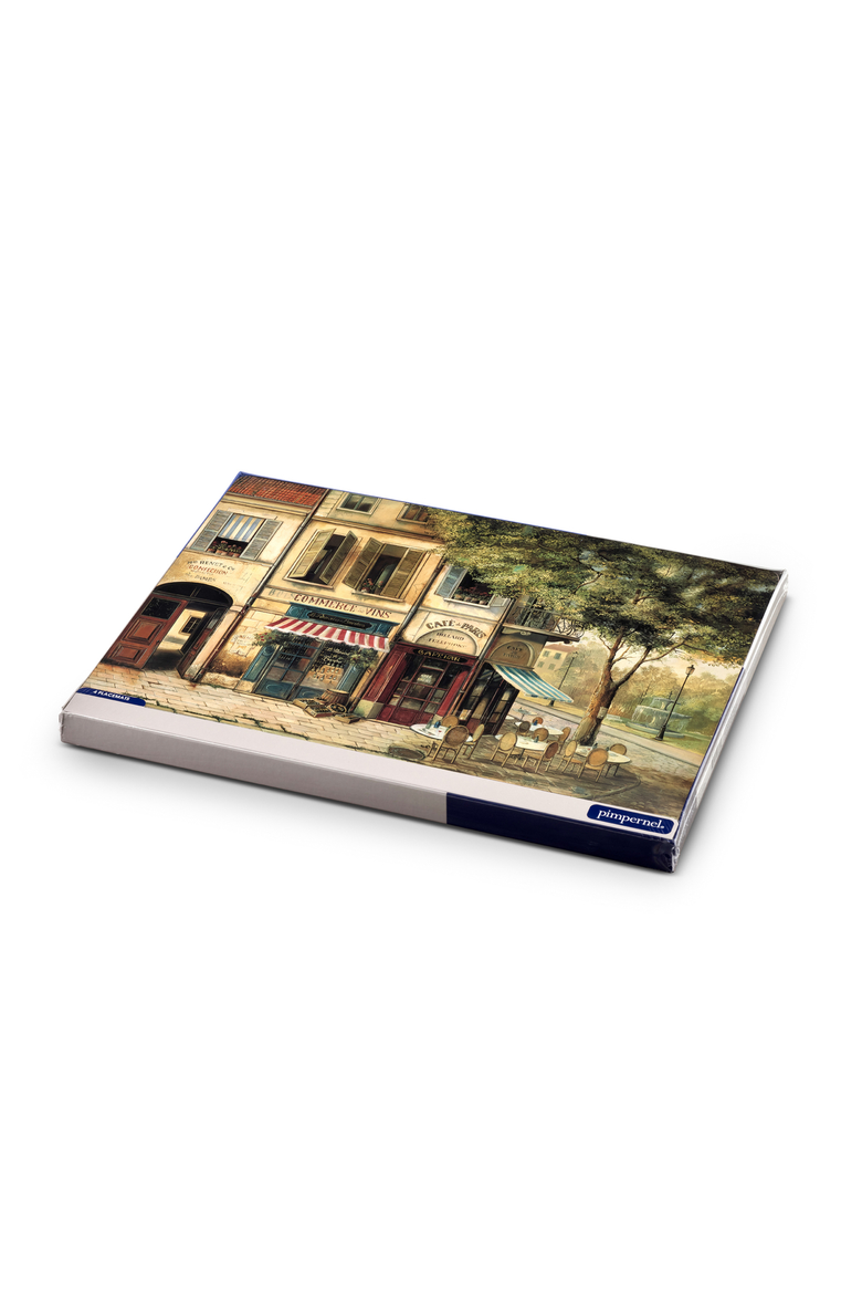Parisian Scene Set of 4 Cork Back Placemats, Alternate, color, Multi